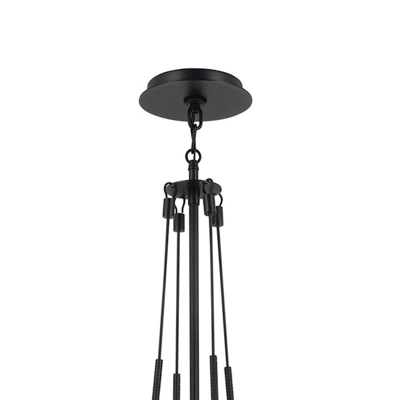 Kichler Albers 1-Light Pendant | Champagne Bronze Steel and Opal Glass | Kitchen Island & Dining Room | 33.25 in H | Model 52582CPZ