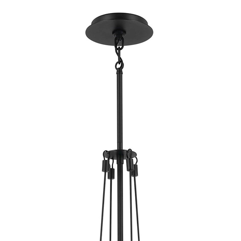 Kichler Albers 1-Light Pendant | Champagne Bronze Steel and Opal Glass | Kitchen Island & Dining Room | 33.25 in H | Model 52582CPZ