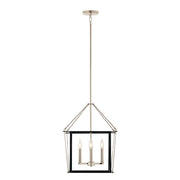 Kichler Eisley 16in 4-Light Foyer Pendant | Modern Polished Nickel Steel | Foyer & Entryway | 16 x 16 x 21.25 in | Model 52626PN