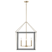 Kichler Eisley 22in 4-Light Foyer Pendant | Modern Champagne Bronze Steel | Entryway & Open Foyer | 22 x 22 x 30 in | Model 52627CPZ