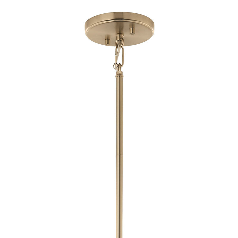 Kichler Eisley 22in 4-Light Foyer Pendant | Modern Champagne Bronze Steel | Entryway & Open Foyer | 22 x 22 x 30 in | Model 52627CPZ