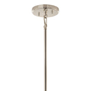 Kichler Eisley 22in 4-Light Foyer Pendant | Modern Polished Nickel Steel | Kitchen Island & Entryway | 22 x 22 x 30 in | Model 52627PN