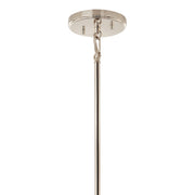 Kichler Eisley 22in 4-Light Foyer Pendant | Modern Polished Nickel Steel | Kitchen Island & Entryway | 22 x 22 x 30 in | Model 52627PN