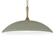 Kichler Delarosa 24in 1-Light Pendant | Traditional Heritage Green Steel Dome Shade | Kitchen Island & Dining Room | 24 x 24 x 12.75 in | Model 52637HGN