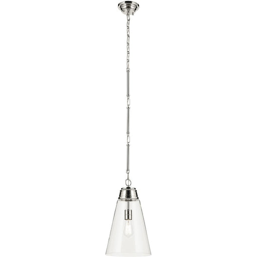 Kichler Marsailli 1 Light 19" Pendant, Black/Cased Opal - 52661BK