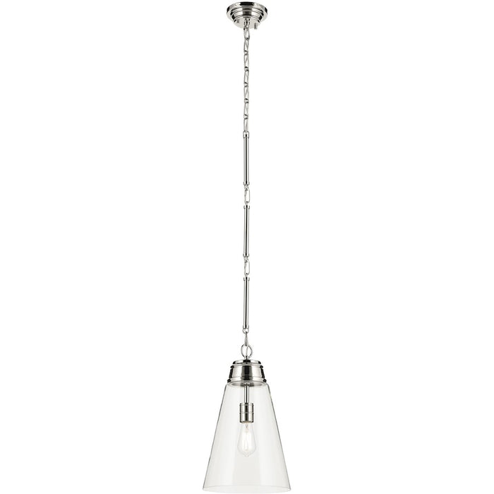 Kichler Marsailli 1 Light 19" Pendant, Champagne Bronze/Clear - 52661CPZCLR
