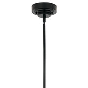 Kichler Sycara 20in 6-Light Chandelier | Modern Black and Clear Optical Crystal | Dining Room & Living Room | 20 in H | Model 52667BK