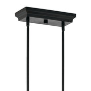 Kichler Sycara 48in 14-Light Linear Chandelier | Modern Minimal Black and Clear Optical Crystal | Dining Room & Living Room | Model 52670BK