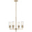 Kichler Velestino 4Lt Round 19.25" Chandelier 1 Tier SM, Bronze Flute