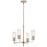 Kichler Velestino 4Lt Round 19.25" Chandelier 1 Tier SM, Nickel Fluted