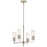 Kichler Velestino 4Lt Round 19.25" Chandelier 1 Tier SM, Nickel Fluted - 52678PN