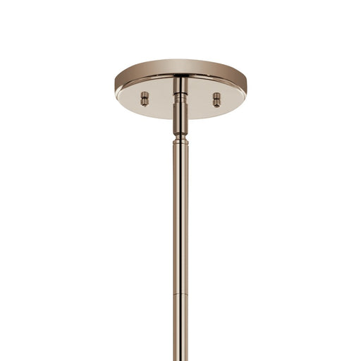 Kichler Velestino 6Lt Round 21.25" Chandelier 1 Tier MED, Nickel Flute