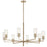 Kichler Velestino 8Lt Round 23.25" Chandelier 1 Tier LG, Bronze Flute