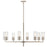 Kichler Velestino 8Lt Round 23.25" Chandelier 1 Tier LG, Nickel Fluted