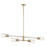 Kichler Velestino 4Lt Linear 7" Chandelier Single, Bronze Fluted