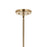 Kichler Velestino 4Lt Linear 7" Chandelier Single, Bronze Fluted