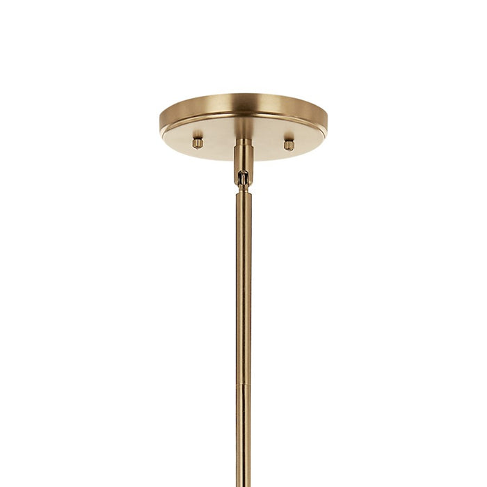 Kichler Velestino 4Lt Linear 7" Chandelier Single, Bronze Fluted