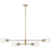 Kichler Velestino 4Lt Linear 7" Chandelier Single, Bronze Fluted