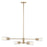 Kichler Velestino 4Lt Linear 7" Chandelier Single, Bronze Fluted