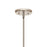 Kichler Velestino 4Lt Linear 7" Chandelier Single, Nickel/Clear Fluted