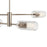 Kichler Velestino 4Lt Linear 7" Chandelier Single, Nickel/Clear Fluted