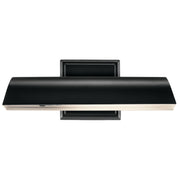 Kichler Carston 12in 1-Light Wall Sconce | Traditional Black Steel with Adjustable Shade | Bedroom & Hallway Accent | Model 52684BK