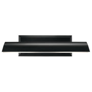 Kichler Carston 18in 2-Light Wall Sconce | Black Steel Cylinder with White Interior | Hallway & Bathroom Accent | Model 52685BK