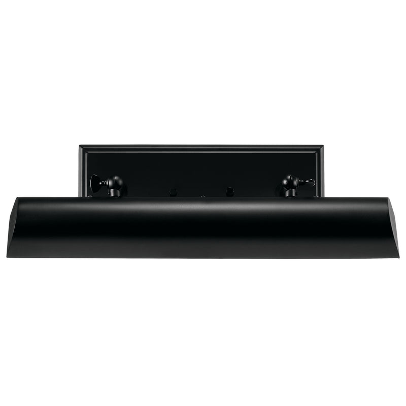 Kichler Carston 18in 2-Light Wall Sconce | Black Steel Cylinder with White Interior | Hallway & Bathroom Accent | Model 52685BK