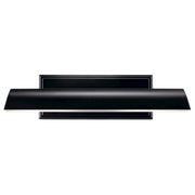 Kichler Carston 18in 2-Light Wall Sconce | Black Steel Cylinder with White Interior | Hallway & Bathroom Accent | Model 52685BK