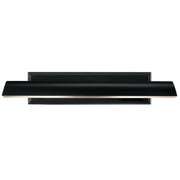 Kichler Carston 24in 2-Light Wall Sconce | Industrial Black Steel | Damp Rated Living Room & Bedroom | 24.25 x 4.75 in | Model 52686BK