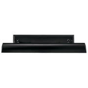 Kichler Carston 24in 2-Light Wall Sconce | Industrial Black Steel | Damp Rated Living Room & Bedroom | 24.25 x 4.75 in | Model 52686BK
