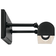 Kichler Carston 24in 2-Light Wall Sconce | Industrial Black Steel | Damp Rated Living Room & Bedroom | 24.25 x 4.75 in | Model 52686BK