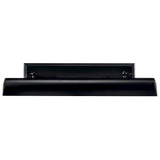 Kichler Carston 24in 2-Light Wall Sconce | Industrial Black Steel | Damp Rated Living Room & Bedroom | 24.25 x 4.75 in | Model 52686BK