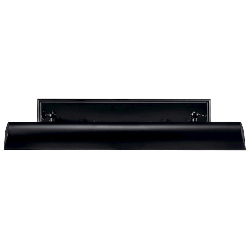 Kichler Carston 24in 2-Light Wall Sconce | Industrial Black Steel | Damp Rated Living Room & Bedroom | 24.25 x 4.75 in | Model 52686BK
