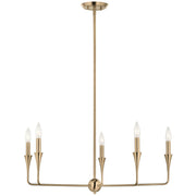 Kichler Alvaro 19in 5-Light Chandelier | Champagne Bronze Steel | Dining Room & Living Room | 19.25 in H | Model 52689CPZ