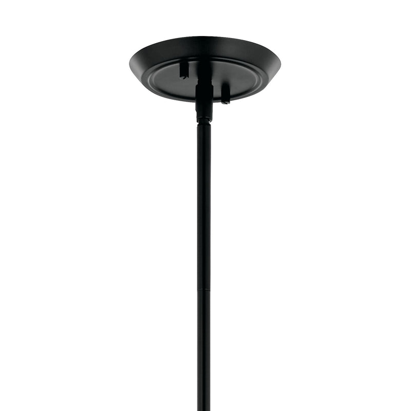 Kichler Alvaro 19in 6-Light Chandelier | Modern Black Steel | Dining Room & Living Room | 19.25in H | Model 52690BK