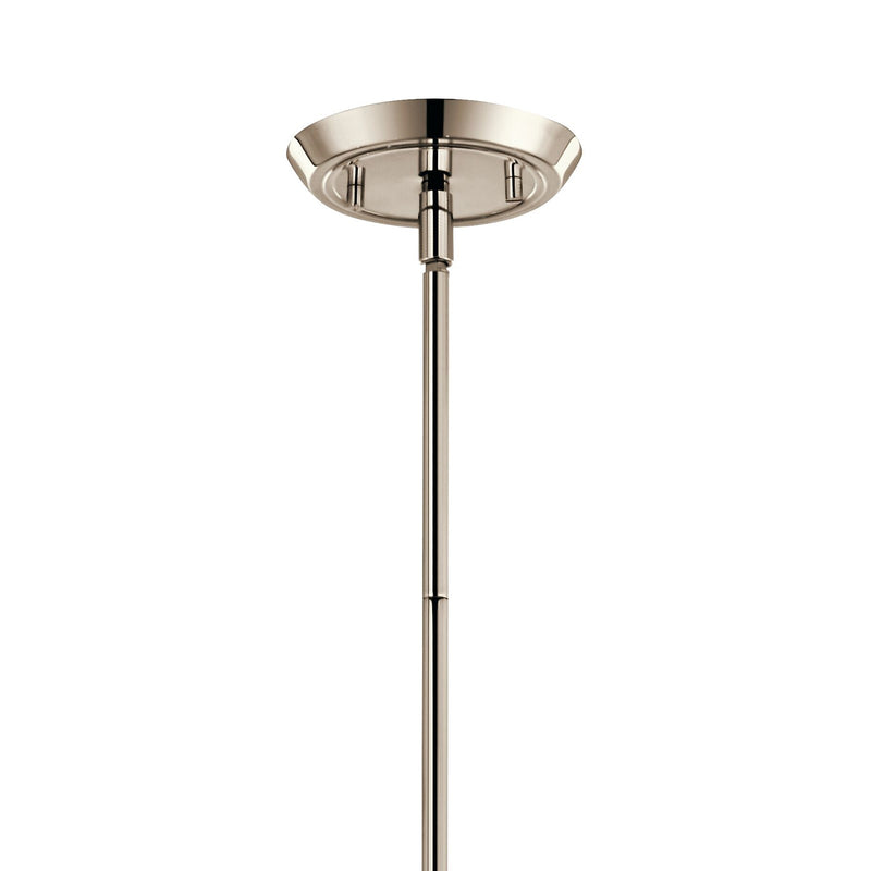 Kichler Alvaro 19in 6-Light Chandelier | Modern Polished Nickel Steel | Dining Room & Living Room | 19 in H | Model 52690PN