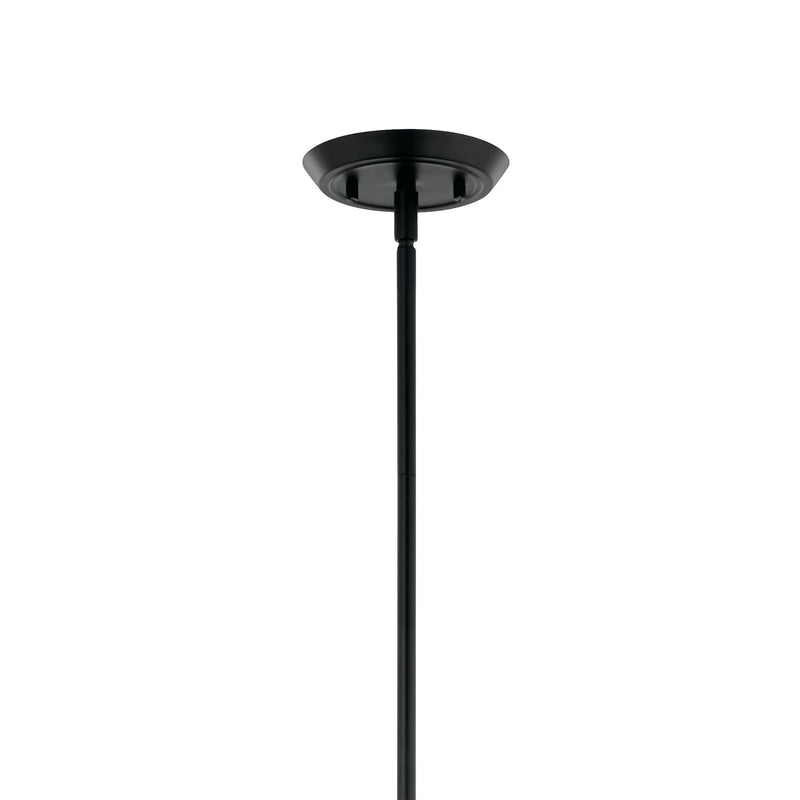 Kichler Alvaro 23in 8-Light Chandelier | Black Steel Tapered Arms | Dining Room & Living Room | 23 in H | Model 52691BK