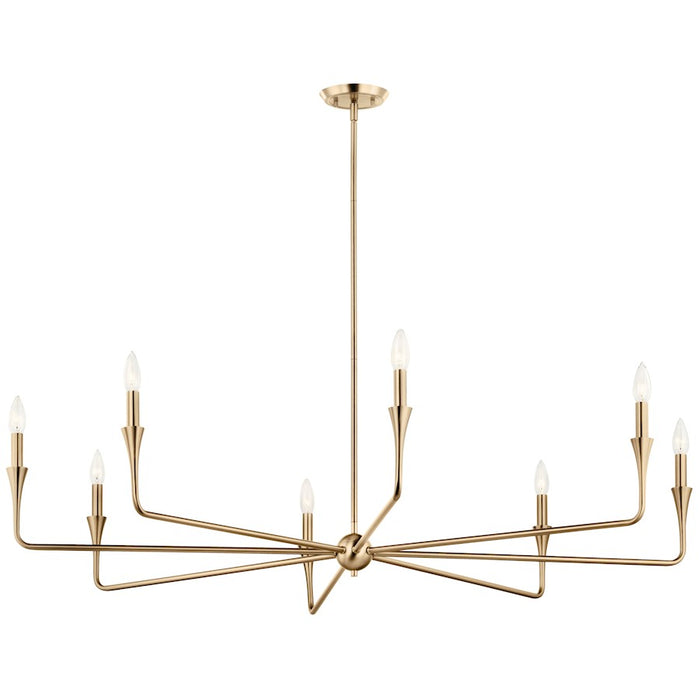 Kichler Alvaro 8 Light Large Chandelier, Champagne Bronze - 52691CPZ