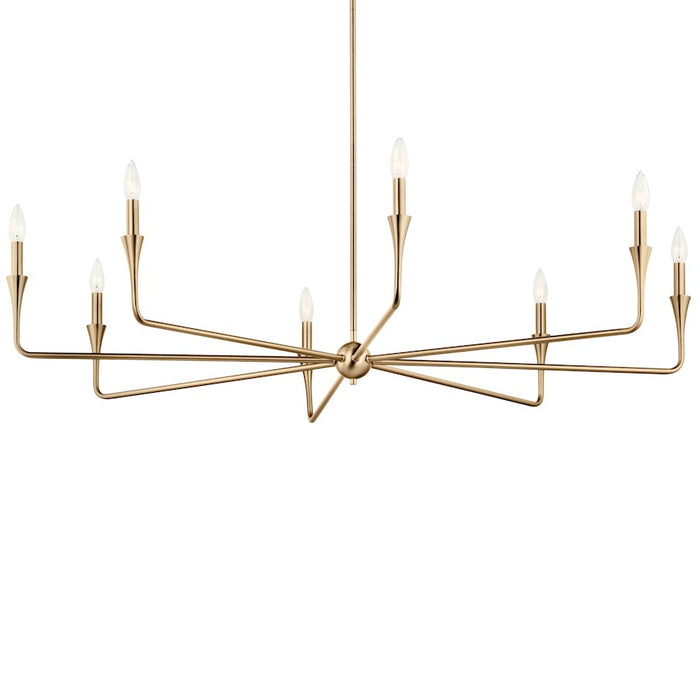 Kichler Alvaro 8 Light Large Chandelier, Champagne Bronze