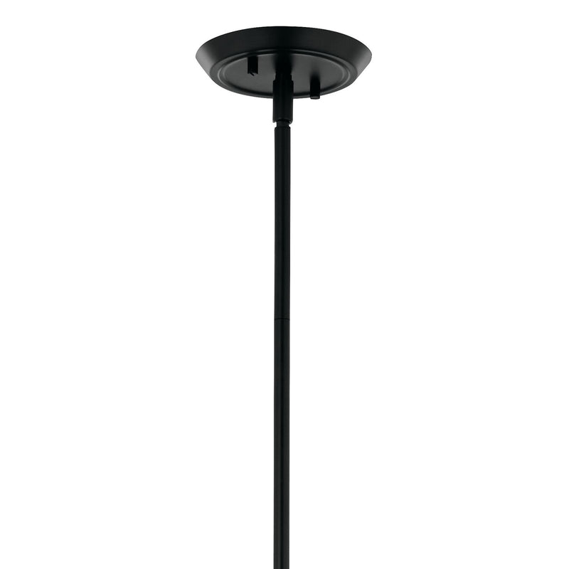 Kichler Alvaro 45in 8-Light Linear Chandelier | Black Steel | Dining Room & Living Room | 45.5 x 11.5 x 24.25 in | Model 52693BK
