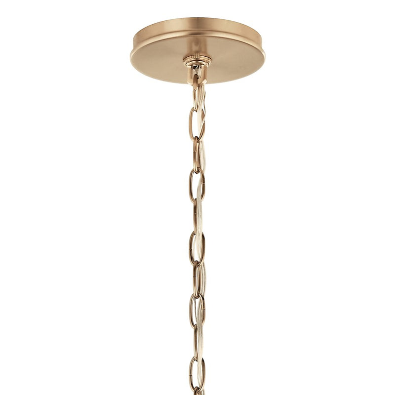 Kichler Malene 18in 6-Light Chandelier | Champagne Bronze Steel | Dining Room & Living Room | H 17.75 in | Model 52695CPZ