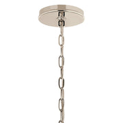 Kichler Malene 18in 6-Light Chandelier | Traditional Polished Nickel and Steel | Dining Room & Living Room | 17.75in H | Model 52695PN
