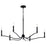 Kichler Malene 6 Light Medium Chandelier, Black - 52696BK