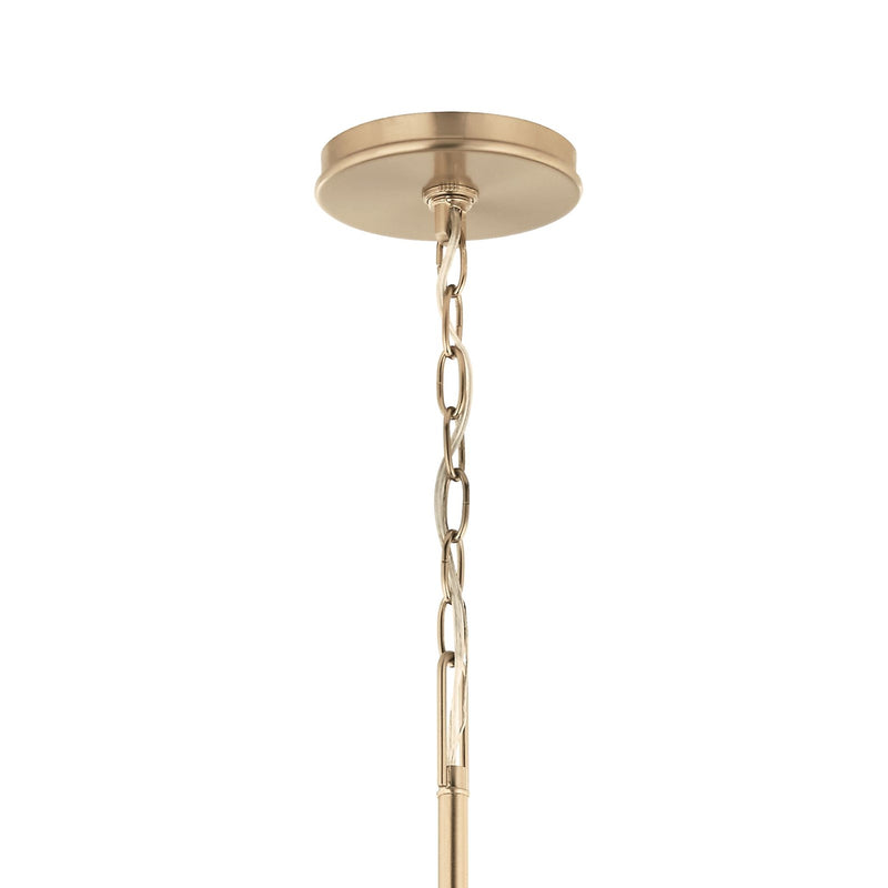 Kichler Malene 22in 6-Light Chandelier | Champagne Bronze Steel | Dining Room & Living Room | H 22.25 in | Model 52696CPZ