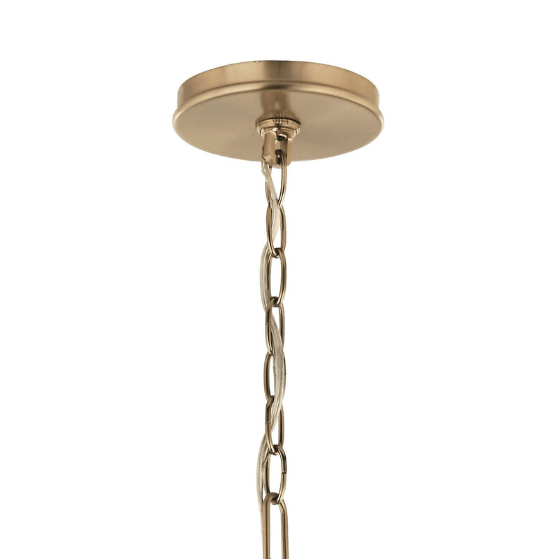 Kichler Malene 25in 8-Light Chandelier | Champagne Bronze Steel | Dining Room & Living Room | 25 in H | Model 52697CPZ