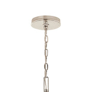 Kichler Malene 25in 8-Light Chandelier | Traditional Polished Nickel and Steel | Dining Room & Living Room | 25in H | Model 52697PN