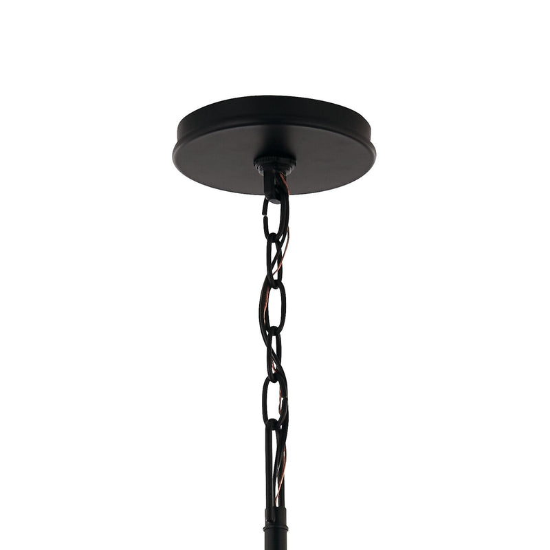 Kichler Malene 27in 14-Light 2-Tier Chandelier | Black Steel | Dining Room & Living Room | 27.25 in H | Model 52698BK