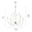 Kichler Malene 8 Light Chandelier Foyer, Polished Nickel