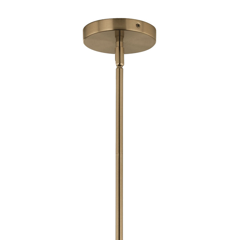 Kichler Silvarious 3-Light Chandelier | Champagne Bronze Steel and Clear Crackle Glass | Dining Room & Living Room | 9.5in H | Model 52700CPZ